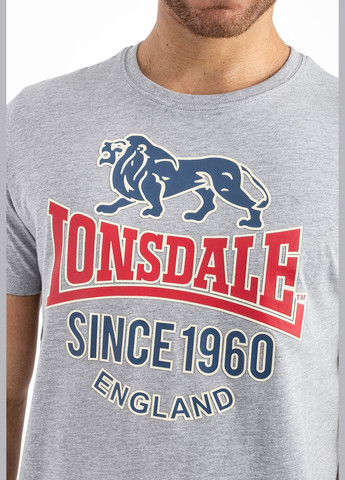 Серая футболка Lonsdale Gonfirth