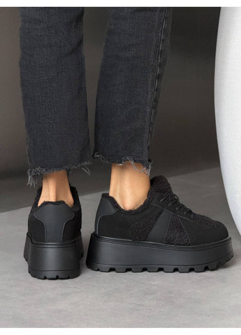 Стильні жіночі кросівки No Brand чорні зими (367832896)