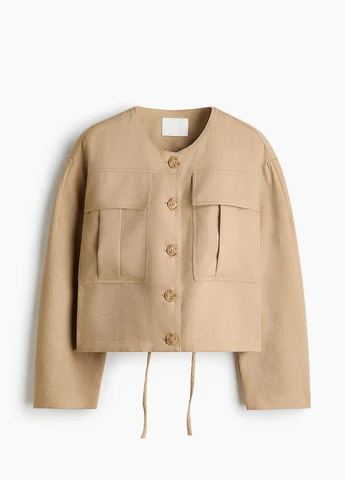 Бежева демісезонна куртка H&M