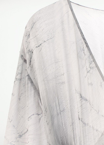 Светло-серое повседневный платье Zara с абстрактным узором
