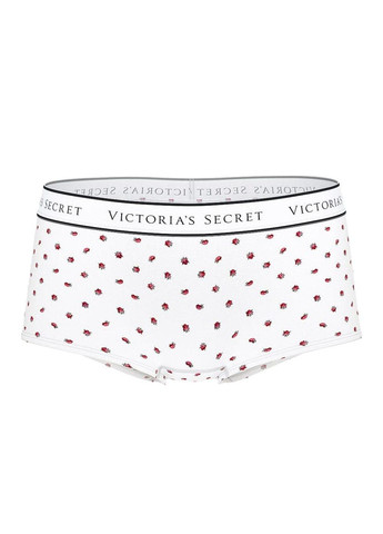 Трусики-хіпстер жіночі Logo Cotton Hiphugger Panty білі Victoria's Secret (330829489)
