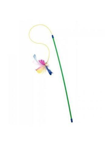 Іграшка Паличка з пір'ям на резинці для кота, 50 см (*) Природа (330747691)