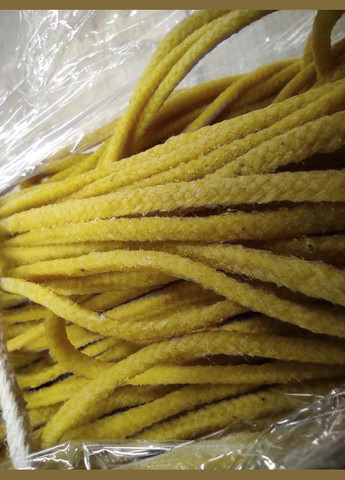 Гніт вощений 2.5 мм бавовняний плетений для свічок і рукоділля 100 м МЕД ПОШТОЮ (322148929)