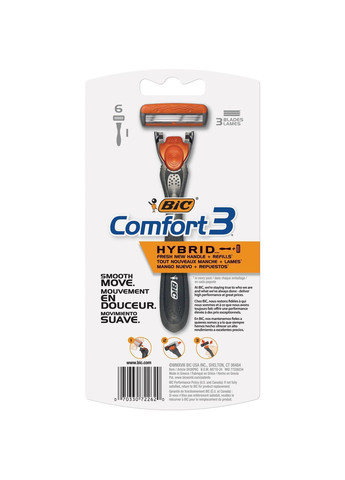 Станок для гоління Hybrid Comfort 3+6 змінних лез Bic (278773623)