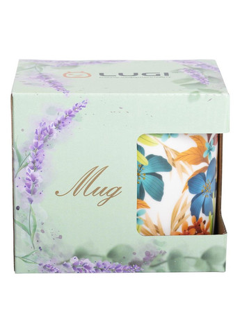 Кухоль керамічний з малюнком 400 (мл) для чаю й кави No Brand (369472962)