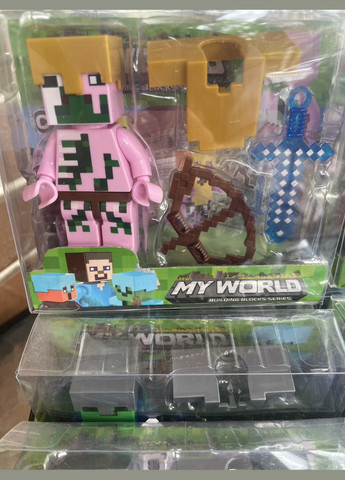 Фігурки, Майнкрафт, з атрибутами, ціна за 1 шт. My World (350354887)
