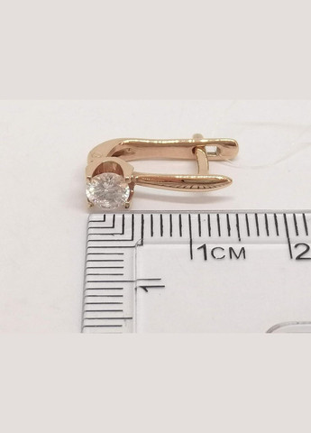 Золоті сережки з фіанітами. С00688Р Qvaliz (329849379)