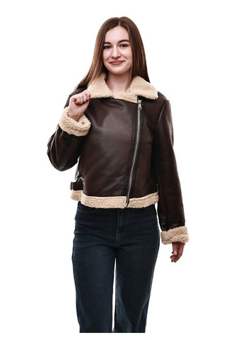 Темно-коричневая зимняя куртка зимняя женская M@C