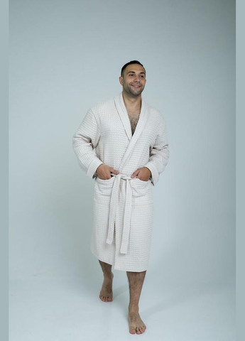 Мужской вафельный халат без капюшона « », Вафельная,, Lelit (307088543)