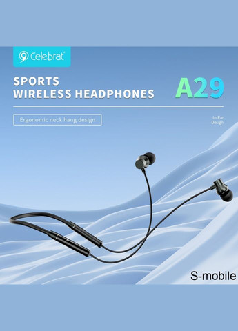 Накладні навушники A29 Bluetooth бездротові чорні Celebrat (280876931)
