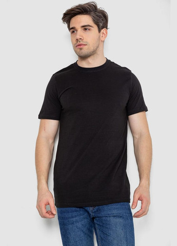 Черная футболка мужская базовая бельевая черная размер l (sku_244r121) с коротким рукавом No Brand