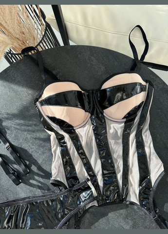 Чорний комплект нижньої білизни Domino