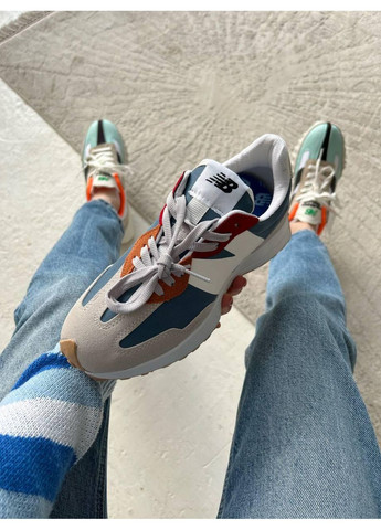 Комбіновані Осінні кросівки чоловічі new balance 327 multicolor v2 нью беланс 327 No Brand