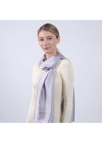 Палантин женский однотонный атлас серый КРИСТАЛ LuckyLOOK 723-504 (326487899)