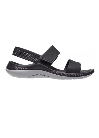Жіночі босоніжки крокси 360 Sandal 206711 Black/Light grey Crocs literide (289469891)
