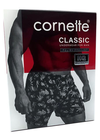 Трусы-боксеры с принтом Плейбой Classic 001/180 Cornette (366300593)