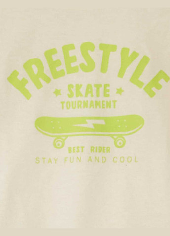 Молочная всесезон пижама (комплект),молочный-синий, Kiabi