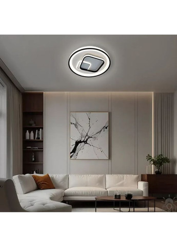 Люстра керована світлодіодна LORA H 80 Вт 480x65 мм Чорна ESLLSE (365651701)