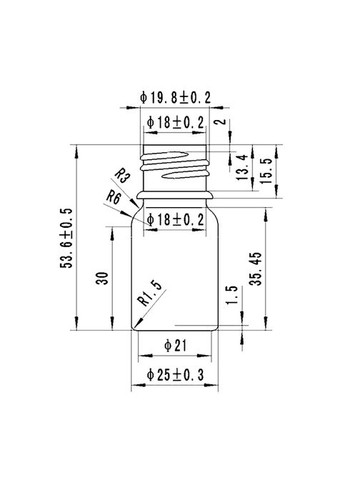 Флакон полимерный темный 10 мл с белой крышкой El Studio (332792952)