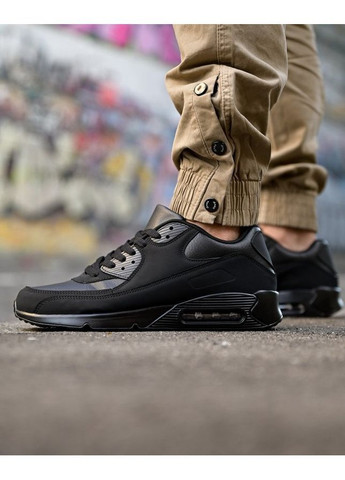 Черные демисезонные мужские кроссовки max black No Brand