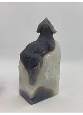 Собачка из агата 150*70*45 мм. Серый No Brand (363829875)