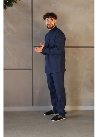 Піжама чоловіча фланель TOKYO SOFT синя Handy Wear (315705521)