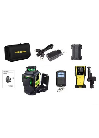 Лазерный уровень нивелир F95T-XG 3000мА 3D (12 линий) 360 с лазерным приёмником Firecore (367580913)