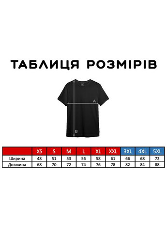 Черная футболка с принтом "сша" ТiШОТКА