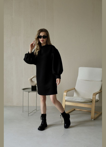 Черное деловое, повседневный, кэжуал, вечернее женское платье No Brand