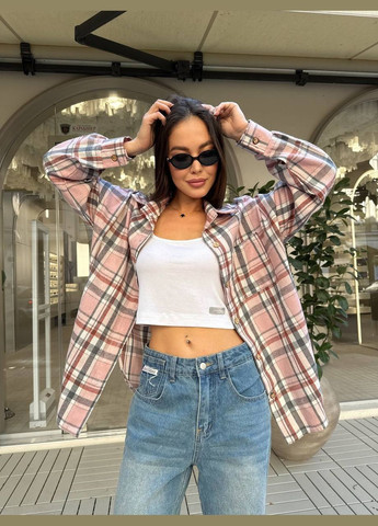 Сорочка у клітинку фланель No Brand (345643501)