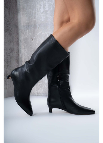 сапоги женские where uweare ne094d-n300-p01 натуральная кожа черные 346759 Where Uwear