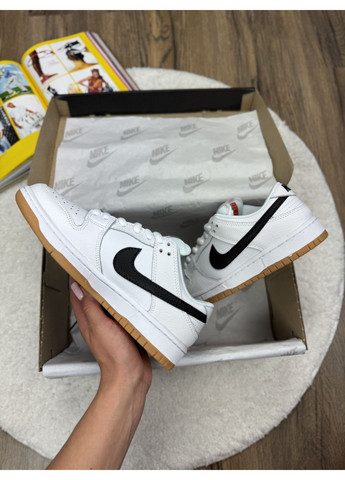 Чорні Осінні кросівки чоловічі nike sb dunk white black найк сб данк No Brand