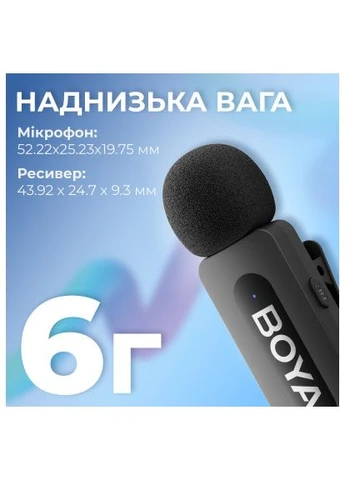 Мікрофон BY-V20 Type-C Black (BY-V20) Boya (397313907)