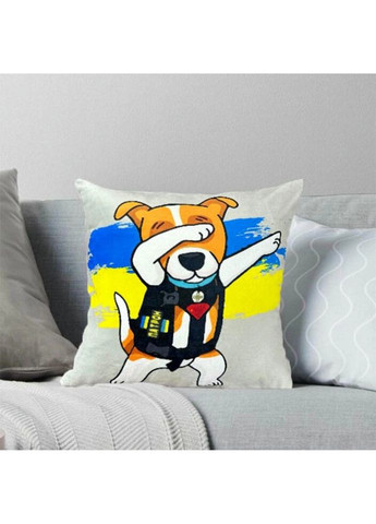 Подушка патріотична 3D "Пес Патрон" 2534_E 11976 50х50 см Fashion (297158764)