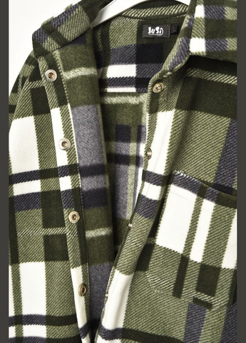 Зеленая кэжуал рубашка в клетку Let's Shop