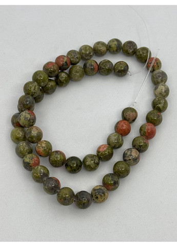 Яшма на нитці без застібки 8 мм 40 см Зелений No Brand (350633882)