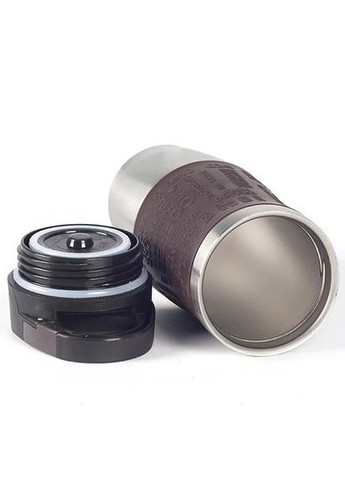 Термокружка с ручкой-карабином EB-626 380 мл Термос чашка Нержавеющая сталь с силиконовым нескользящим держателем Edenberg (354823787)