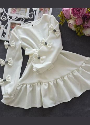 Бежевое очаровательное платье-трансформер для девочек, 4 образа в 1, размеры 98-164 No Brand (319869359)