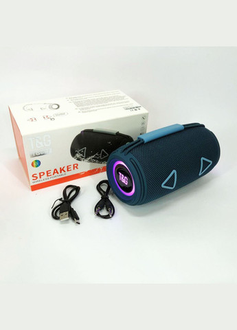 Bluetooth колонка TG657 с RGB-подсветкой 1500 mAh. Цвет: синий T&G (301426426)