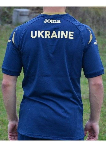 Темно-синя чоловіча футболка ukraine темно-синій xs Joma