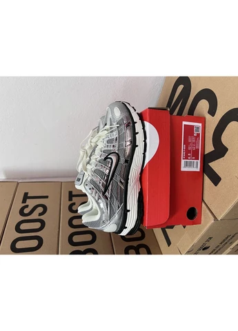 Серые летние кроссовки nike p-6000 silver найк п-6000 No Brand