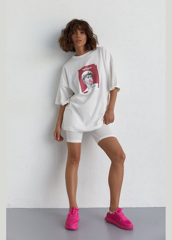 Женский костюм с футболкой oversize и велосипедками Liton (296909010)