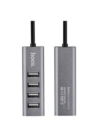 Концентратор (6957531038139) Hoco USB 2.0 to 4xUSB Line machine HB1 Tarnish (366735500)