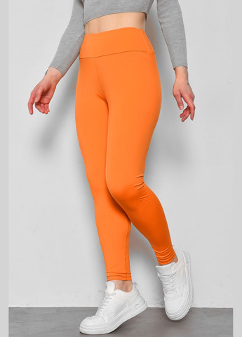 Лосины женские push-up оранжевого цвета Let's Shop (289456900)