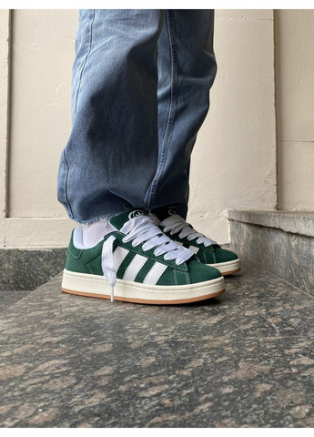 КРОСІВКИ ЖІНОЧІ ADIDAS CAMPUS 00S DARK GREEN CLOUD WHITE АДІДАС КАМПУС No Brand сірі демісезони (369387437)
