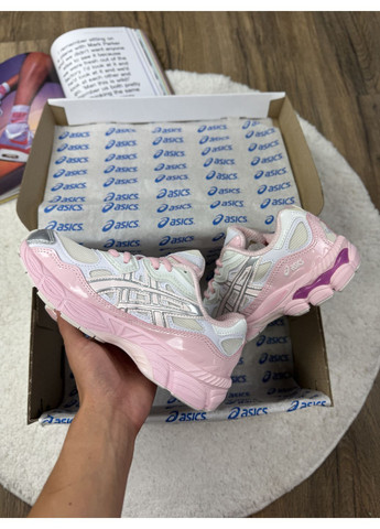 КРОССОВКИ ЖЕНСКИЕ ASICS GEL-NYC PINK BEIGE SILVER АСИКС ГЕЛЬ НЮК No Brand розовые демисезоны (368857780)