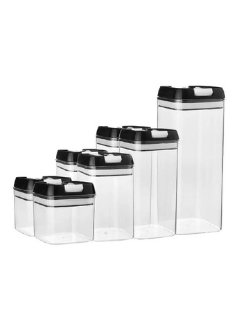 Комплект контейнерів ємностей боксів органайзерів різних розмірів для зберігання круп сипучих 7 штук (480906-Prob) Unbranded (347494922)