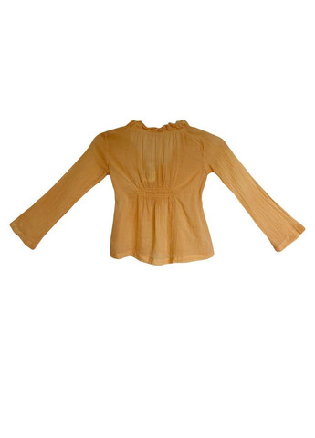 Оранжевая однотонная блузка Nolita летняя