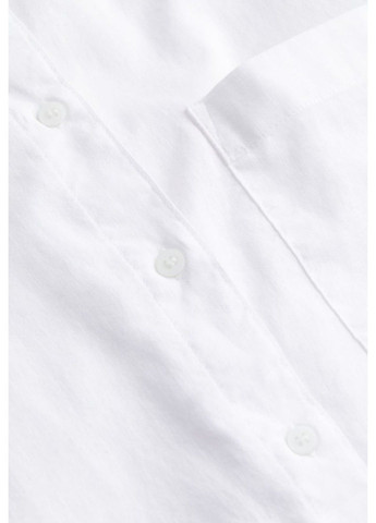 Жіноча об'ємна сорочка з лляної суміші Н&М (57074) М Біла H&M (293275243)