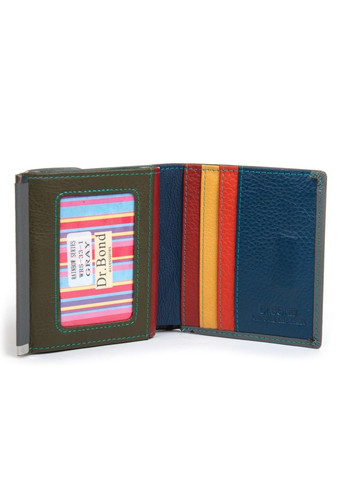 Шкіряний жіночий гаманець Rainbow WRS-33-1 gray Dr. Bond (360938746)